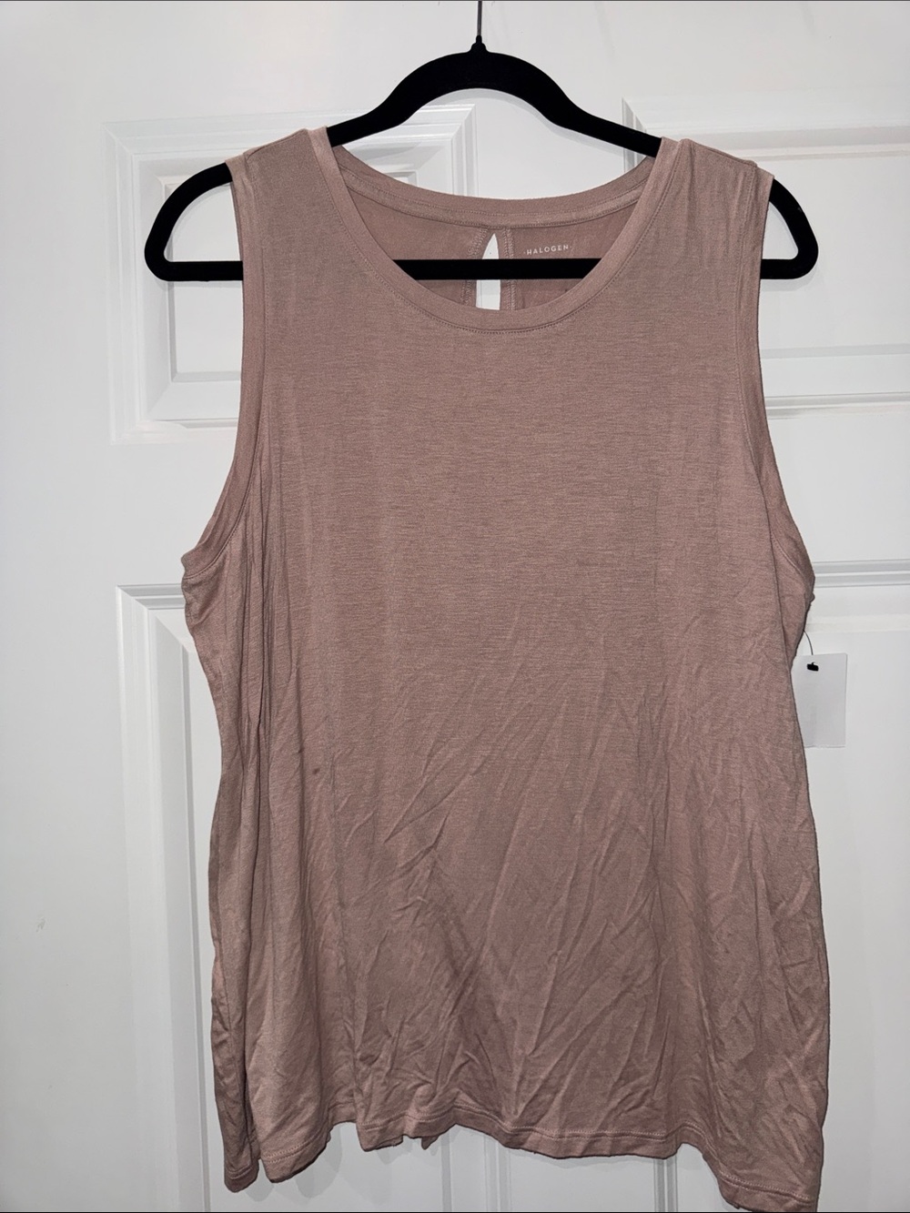 Halogen Sleeveless Tank Top in Mauve Pink